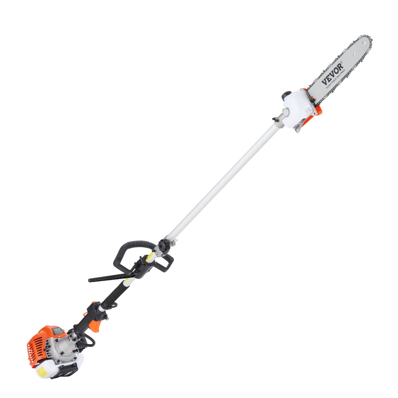 VEVOR 26CC 5-in-1 Multi-Functional Trimming Tools, Gas Hedge Trimmer, Weed Eater, String Trimmer, Edger, Pole Saw Chainsaw Pruner with Extension Pole