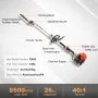 VEVOR 26CC 5-in-1 Multi-Functional Trimming Tools, Gas Hedge Trimmer, Weed Eater, String Trimmer, Edger, Pole Saw Chainsaw Pruner with Extension Pole