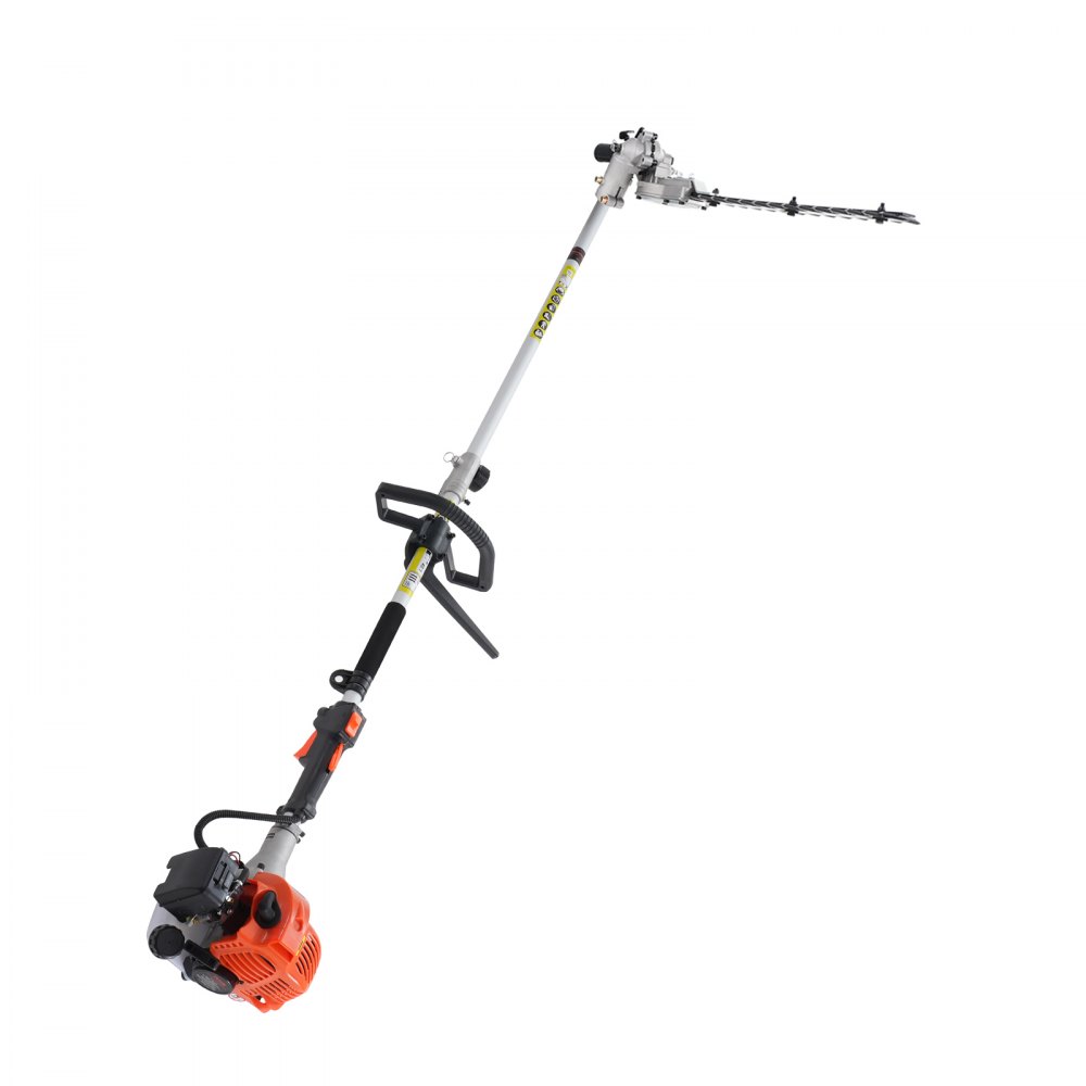 VEVOR 15.7-inch 26CC 2 Cycle Gas Hedge Trimmer, Gas Powered Pole Hedge Trimmer with Dual Sided Dual Action Blade, 270° Adjustable Trimmer Head, Suitable for Trimming Shrubs, Bushes
