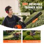 VEVOR gas hedge trimmer with 180° rotatable trimmer head for slope, flat, and spherical trimming.