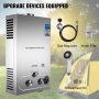 VEVOR 18L Upgrade Type Tankless Propane Water Heater 4.8GPM Propane Hot Water Heater with Water Filter & Gas Regulator for Outdoor Home RV etc