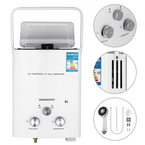 6l Lpg Propane Gas Hot Water Heater Boiler Instant On-demand Boiler Outdoor