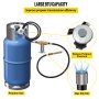 VEVOR Fire Pit Installation Kit, 90K BTU Max Propane Fire Pit Hose Kit, Certified Propane Connection Kit, Gas Mixer Regulator with Adapter Included Air Mixer & Key Valve for Propane Connection