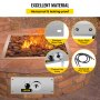 VEVOR Fire Pit Gas Burner Spark Ignition Kit Fire Pit Ignition System All-in-One