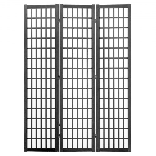 VEVOR 3-Panel Japanese Room Divider - Wood Folding Privacy Screen For Home & Office