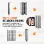 VEVOR Room Divider Japanese Wall Divider 3 Panel Screen for Room Separation