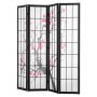 Biombo japonés VEVOR de 4 paneles, biombo plegable de madera para privacidad en interiores, separador japonés portátil, ideal para separar habitaciones, hogar, oficina, restaurante y dormitorio.