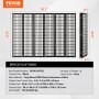 VEVOR Room Divider, 6 Panel Japanese Room Divider, Folding Privacy Screen Indoor, Portable Partition Dividers and Decoration Screens, for Room Separation, Home, Office, Restaurant & Bedroom (Black)