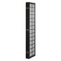 Biombo VEVOR de 6 paneles, biombo japonés plegable para interiores, separador portátil y decorativo, para separar espacios en casa, oficina, restaurante y dormitorio (negro)