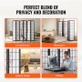 VEVOR Room Divider Japanese Room Screen Divider 6 Panel for Room Separation