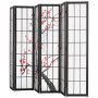 Biombo japonés VEVOR de 6 paneles, biombo plegable de madera para interiores, separador japonés portátil, ideal para separar habitaciones, hogar, oficina, restaurante y dormitorio.