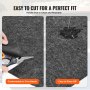 VEVOR 1.87 x 1.83 M Hot Tub Mat, Extra Large Inflatable Hot Tub Pad, Waterproof Slip-Proof Backing, Absorbent Spa Pool Ground Base Flooring Protector Mat Reusable Outdoor & Indoor, Also For Car Repair