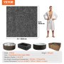VEVOR 1.87 x 1.83 M Hot Tub Mat, Extra Large Inflatable Hot Tub Pad, Waterproof Slip-Proof Backing, Absorbent Spa Pool Ground Base Flooring Protector Mat Reusable Outdoor & Indoor, Also For Car Repair