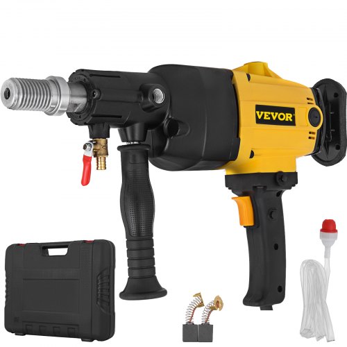 VEVOR 160MM Diamond Core Drilling Machine 2180W Diamond Percussion Core Drill Wet & Dry Handheld Diamond Core Drill Heavy Duty for Diamond Concrete Drilling