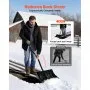 VEVOR Snow Shovel for Driveway, 17 in Wide Plastic Snow Shovel with D-shaped Handles & Aluminum Blade, Large Capacity Snowplow Shovels, Lightweight Snows Removal Tool for Garden Car Camping