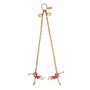VEVOR G80 V Bridle Chain, 5/16" x 3' Towing Chain Bridle with R Hooks, T Hooks, J Hooks and Grab Hooks, Transport Tow Chain Bridle with 10800 lbs Safe Working Load for Flatbed Truck Wrecker Recovery