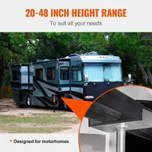 VEVOR RV Slide Out Support Jacks, 5000 lbs Capacity Each Slide Out Stabilizer, Adjusts from 20"-48" Camper Slide Out Support Jacks, Heavy-duty Slide out Stabilizers for RV, Camper and Travel Trailer