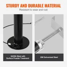 VEVOR RV Slide Out Support Jacks, 5000 lbs Capacity Each Slide Out Stabilizer, Adjusts from 20"-48" Camper Slide Out Support Jacks, Heavy-duty Slide out Stabilizers for RV, Camper and Travel Trailer