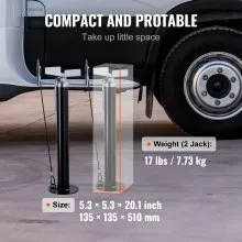 VEVOR RV Slide Out Support Jacks, 5000 lbs Capacity Each Slide Out Stabilizer, Adjusts from 20"-48" Camper Slide Out Support Jacks, Heavy-duty Slide out Stabilizers for RV, Camper and Travel Trailer