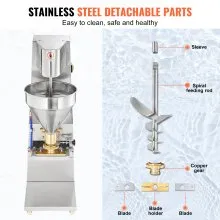 VEVOR Commercial Meatball Forming Machine, 280 PCs/min Automatic Meatball Maker, 1100W Electric Fish Beef Pork Shrimp Ball Making Tool, Stainless Steel Meatball Former with 18/20/22/26/30/32 mm Models