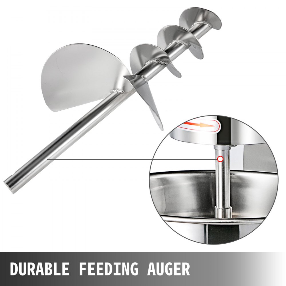 VEVOR Commercial Meatball Forming Machine, 280 PCs/min Meatball Maker Machine, 1100W Electric Fish Beef Pork Ball Making Tool with 18/20/22/26/30 mm Models, Stainless Steel