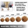 VEVOR Commercial Meatball Forming Machine, 280 PCs/min Meatball Maker Machine, 1100W Electric Fish Beef Pork Ball Making Tool with 18/20/22/26/30 mm Models, Stainless Steel