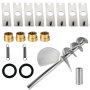 VEVOR Commercial Meatball Forming Machine, 280 PCs/min Meatball Maker Machine, 1100W Electric Fish Beef Pork Ball Making Tool with 18/20/22/26/30 mm Models, Stainless Steel