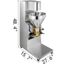 VEVOR Commercial Meatball Forming Machine, 280 PCs/min Meatball Maker Machine, 1100W Electric Fish Beef Pork Ball Making Tool with 18/20/22/26/30 mm Models, Stainless Steel
