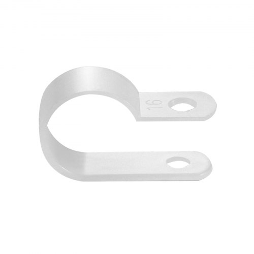 Alamic 210PCS R-Type Cable Clips - Nylon Screw Mount Cord Fasteners For Wire Management (6 Sizes)