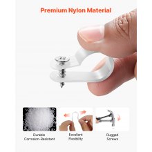 R-Type Cable Clip 0.51 in Wire Clamp 100 Pack Screws for Cable Management