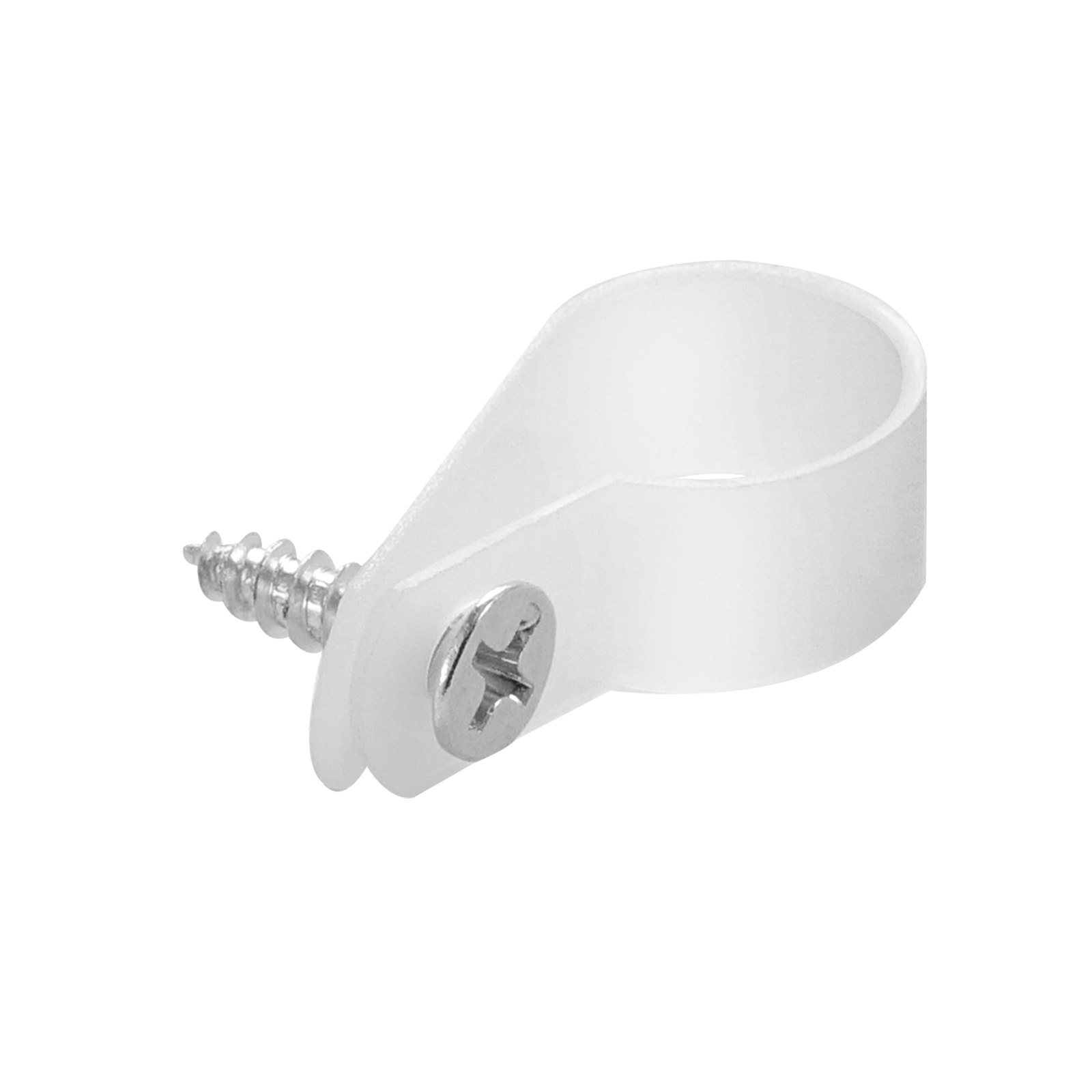 VEVOR R-Type Cable Clip, 0.51 in Wire Clamp, 100 Pack Nylon Screw Mounting Cord Fastener Clips with Screws, Electrical Grip Clip Wires Clamp, for Cable Management, Wire Organizer & Cord Holder(White)