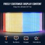 VEVOR Programmable LED Sign, P6 Full Color LED Scrolling Panel, DIY Custom Text Animation Pattern Display Board, Bluetooth APP Control Message Shop Sign for Store Business Car Advertising, 68x12cm