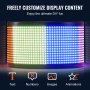 VEVOR Programmable LED Sign, P5 Full Color LED Scrolling Panel, DIY Custom Text Animation Pattern Display Board, Bluetooth APP Control Message Shop Sign for Store Business Car Advertising, 32.9"x8"