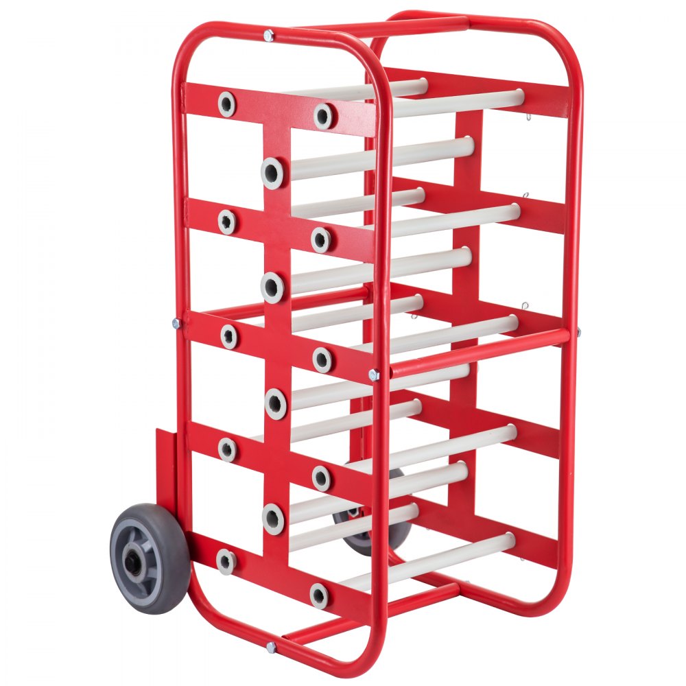 VEVOR Wire Reel Caddy 1Inch & 4/5Inch Axles Wire Spool Rack 43Inch x15Inch  x17Inch Wire Caddy Multiple Axles Cable Spool Holder & Dispenser Wire Reel