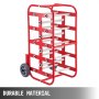 VEVOR Wire Reel Caddy 1Inch & 4/5Inch Axles Wire Spool Rack 43Inch x15Inch x17Inch Wire Caddy Multiple Axles Cable Spool Holder & Dispenser Wire Reel Distribution Storage for Workplace Efficiency
