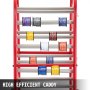 VEVOR Wire Reel Caddy 1Inch & 4/5Inch Axles Wire Spool Rack 43Inch x15Inch x17Inch Wire Caddy Multiple Axles Cable Spool Holder & Dispenser Wire Reel Distribution Storage for Workplace Efficiency