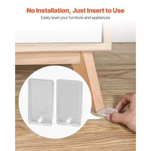 chair leg leveling shim installation