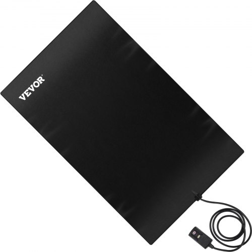 VEVOR 30in x 48in Walkway, 120V Ice, PVC Heated 6ft Power Cord, Slip-Proof, Ideal Winter Outdoor Snow Mat, 2'' per Hour Melting Speed, Black