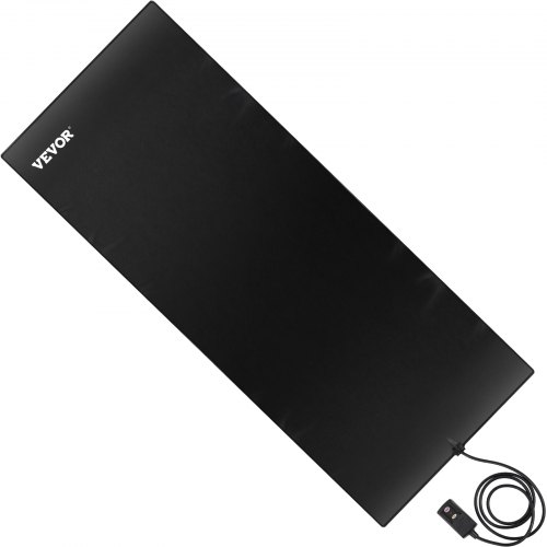VEVOR Snow Melting Mat, 2ft x 5ft Heated Walkway Mat, 110V Snow and Ice Melting Mat, PVC Heated Mat with 6ft Power Cord, Slip-Proof, Ideal Winter Outdoor Snow Mat, 2 in/h Melting Speed