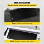 VEVOR Snow Melting Mat, 2ft x 5ft Heated Walkway Mat, 110V Snow and Ice Melting Mat, PVC Heated Mat with 6ft Power Cord, Slip-Proof, Ideal Winter Outdoor Snow Mat, 2 in/h Melting Speed