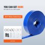 25 ft water outlet hose and accessories for VEVOR gasoline engine water pump usage.