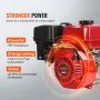 VEVOR Gasoline Engine Water Pump, 7.6 cm Inlet/Outlet, 5.2 kW (7 HP), 1003.5 L/min, 43.3 m Lift, 6.7 m Suction, 4-Stroke Gas Powered Trash Water Transfer Pump with 7.6 m Hose for Irrigation Pool, EPA Certified