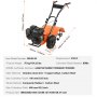 VEVOR Tiller Cultivator Gas Powered, 212CC 4-Stroke Garden Cultivator, Tiller with 4 Steel Adjustable Rear Tines for Lawn, Garden and Field Soil Cultivation