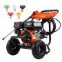 VEVOR Gas Pressure Washer 3500 PSI 2.6 GPM with 5 Nozzle Set for Cars Fences