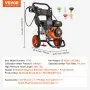 VEVOR Gas Pressure Washer, 3400 PSI 2.6 GPM, Gas Powered Pressure Washer 10L/min with Aluminum Pump, Spray Gun and Extension Wand, 5 Nozzle Set, for Cars, Fences, Homes, Driveways, Patios, Vertical