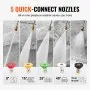 VEVOR Gas Pressure Washer 3950 PSI 10L/min 2.6 GPM with 5 Nozzle Set for Cars