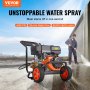 VEVOR Gas Pressure Washer 4400 PSI 15L/min 2.6 GPM with 5 Nozzle Set for Cars