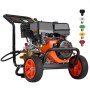 VEVOR Gas Pressure Washer 4400 PSI 15L/min 2.6 GPM with 5 Nozzle Set for Cars