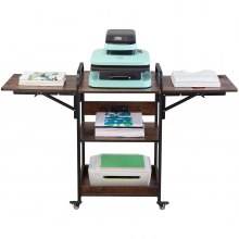 VEVOR Heat Press Table with Charging Station 3 Tier Movable Heat Press Stand