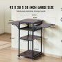 VEVOR Heat Press Table with Charging Station 4 Tier Movable Heat Press Stand